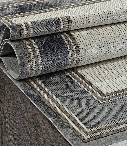 Ковер MARSEL 00070 Cream/Blue 240*340 438x503 в Материке - Вариант 2
