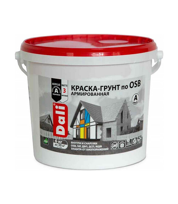 Краска-грунт DALI по OSB армированная, 12кг 586x674 Краска-грунт DALI по OSB армированная, 12кг 586x674 в Материке