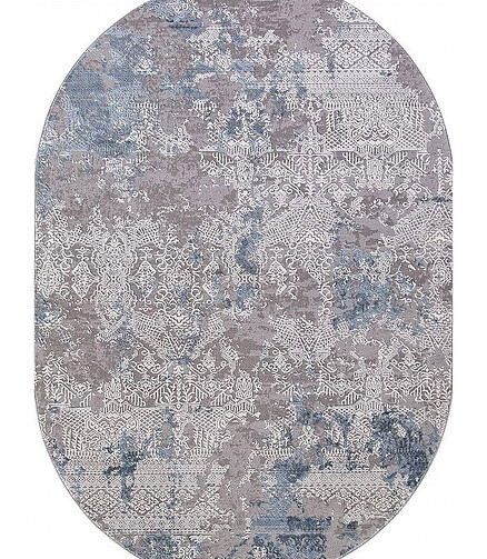 Ковер ARMINA 03851A Blue/Blue 80*150, овал 438x503 в Материке