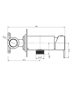 Смеситель BIDET EVO GA042602MB (для биде) встраиваемый, матовый черный 238x286 в Материке - Вариант 2