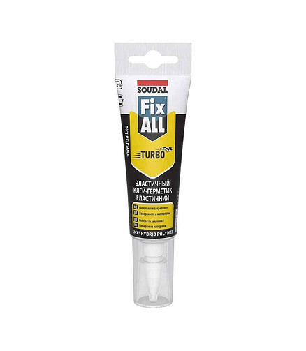 Клей-герметик SOUDAL Fix All Turbo белый, 125мл 438x503 в Материке