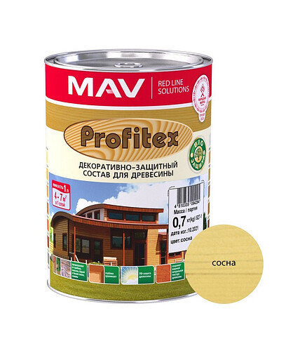 Пропитка Profitex сосна, 0,7кг 438x503 в Материке