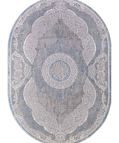 Ковер ARMINA 03880A Blue/Blue 160*230, овал