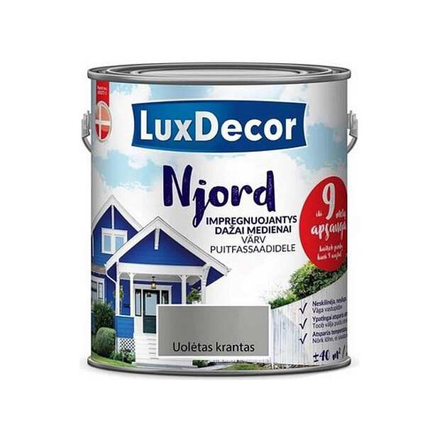 Краска LuxDecor Njord антисептик д/древесины Скалистый берег 0,75л