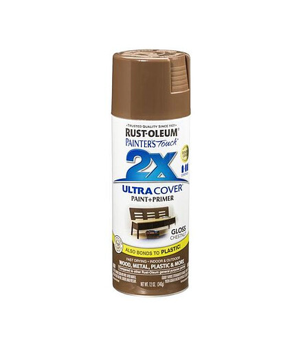 Краска RUST-OLEUM ULTRA COVER 2X аэроз. глянц. каштановый, 340г 438x503 в Материке