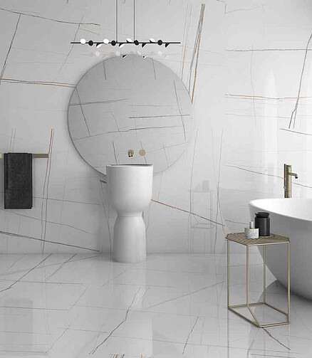 Керамогранит Geotiles SAHARA 60х120 см 1,44 м2 цвет blanco 438x503 в Материке