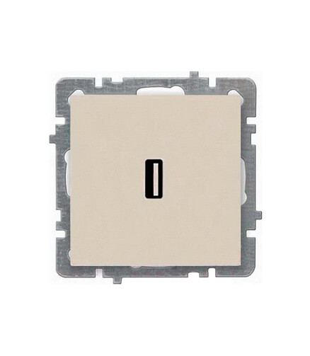 Розетка USB TOURAN/THOR крем 438x503 в Материке