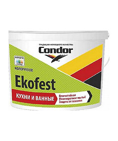 Краска КОНДОР Ekofest ТР глубокоматовая 3кг