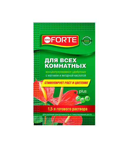 Удобрение BONA FORTE КРАСОТА для комнатных растений (10мл) 438x503 в Материке