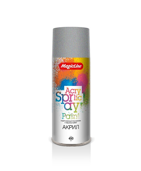 Краска аэроз. MagicLine акрил. RAL9006 серебряная, 265г 495x660 Краска аэроз. MagicLine акрил. RAL9006 серебряная, 265г 495x660 в Материке