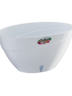 Кашпо CALIPSO с автополивом (34,5x15см) пластик белый CAL38WHT/WHT 238x286 в Материке