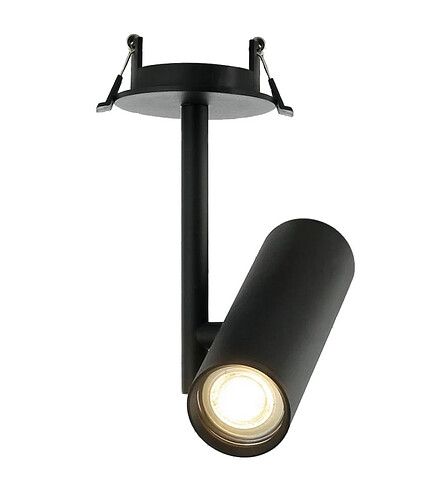 Светильник потолочный Imex IL.0005.4200-1R-BK черн. 50W/GU10 438x503 в Материке
