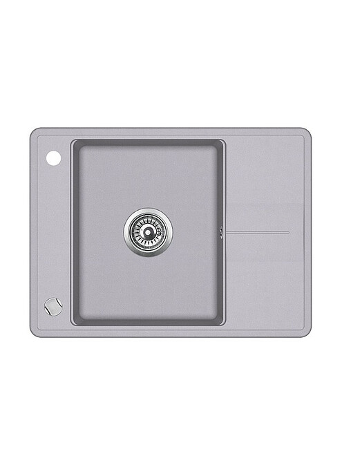 Мойка BELLA SQB102-202AW 670x500мм гранит-алюметаллик с вып.полуавтомат 495x660 Мойка BELLA SQB102-202AW 670x500мм гранит-алюметаллик с вып.полуавтомат 495x660 в Материке