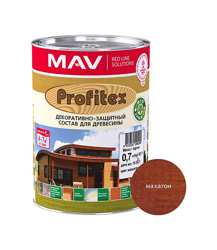 Пропитка Profitex махагон, 0,7кг 438x503 в Материке