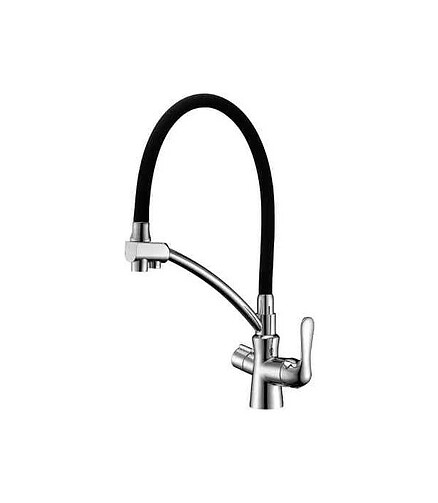 Смеситель COMFORT LM3070C (для кухни) на две воды, черный 438x503 в Материке
