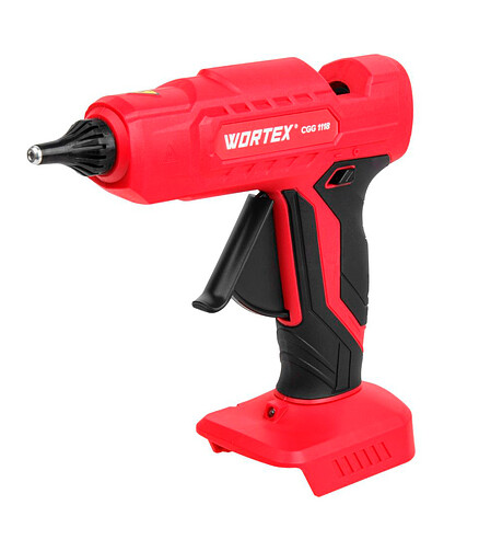 Пистолет клеевой без аккум. WORTEX ALL1 CGG1118 18В 11мм Solo 438x503 в Материке