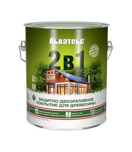 Антисептик АКВАТЕКС 2в1 орех, 2,7л 438x503 в Материке