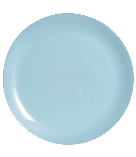 Тарелка стекло LUMINARC Diwali Paradise Blue V5720 обеденная 25см 438x503 в Материке