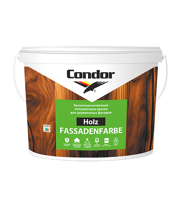 Краска Condor акриловая Holz Fassadenfarbe, 1кг 586x674 Краска Condor акриловая Holz Fassadenfarbe, 1кг 586x674 в Материке