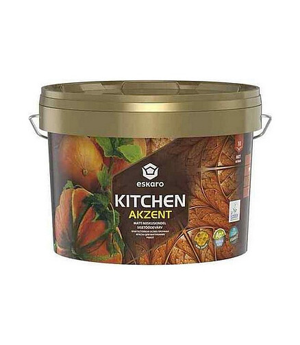 Краска Eskaro Akzent Kitchen прочная, 2,7л 438x503 в Материке