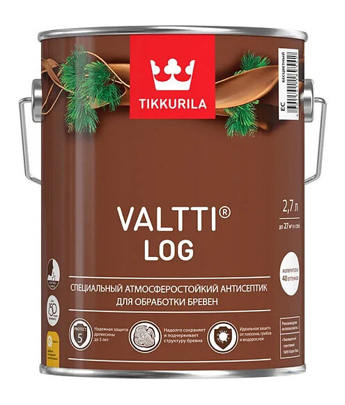 Антисептик Tikkurila VALTTI LOG EC, 2,7л 495x660 Антисептик Tikkurila VALTTI LOG EC, 2,7л 495x660 в Материке
