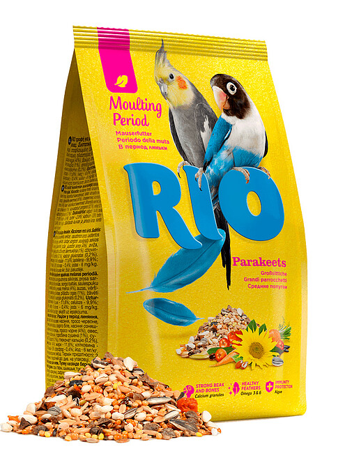 Корм для средних попугаев в период линьки RIO (500г) 495x660 Корм для средних попугаев в период линьки RIO (500г) 495x660 в Материке
