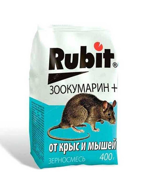 Средство Зерновая смесь от крыс и мышей Rubit Зоокумарин+, родентицид (400г) 495x660 Средство Зерновая смесь от крыс и мышей Rubit Зоокумарин+, родентицид (400г) 495x660 в Материке