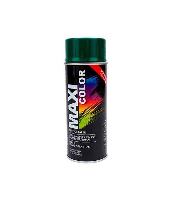 Эмаль аэроз. MAXI COLOR тёмно-зелёная, 400мл 586x674 в Материке