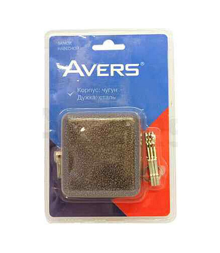 Замок навесной AVERS PD-15-90-Blister 438x503 в Материке - Вариант 2