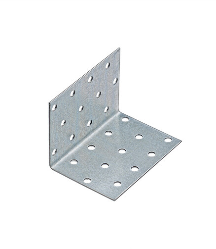 Уголок крепежный оцинк. равностор. 60x60x80x1,5мм KUR-60-80x1,5 (уп=8шт) 438x503 в Материке