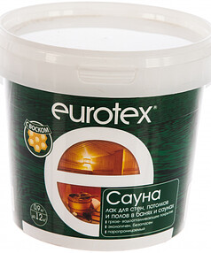 Лак Eurotex-сауна, 0,9кг 238x286 в Материке