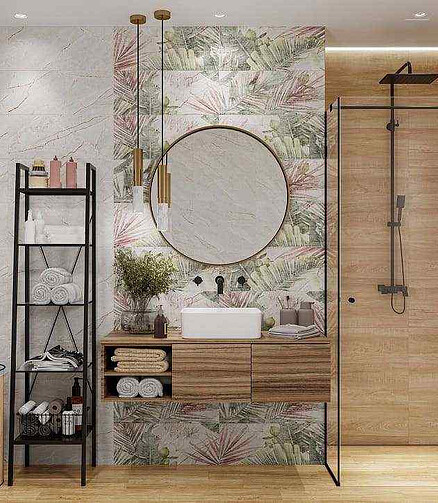 Плитка Beryoza Ceramica AVENTURA 25х50см 1,375м2 цвет тропики 438x503 в Материке