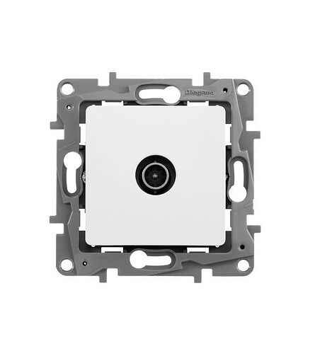 Розетка ТВ Legrand ETIKA 672251 белый 438x503 в Материке