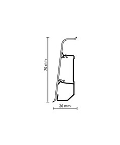 70.05.INDO плинтус ДУБ УИНСТОН-2.5м_WOOD 238x286 в Материке - Вариант 2