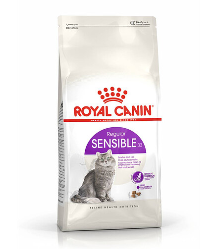 Корм для кошек Royal Canin Sensible с чувств. пищевар. (1,2кг) 438x503 в Материке
