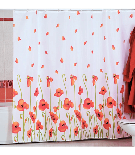 Штора для ванной комнаты POPPY 180х200см (100% полиэстр) 438x503 в Материке - Вариант 2