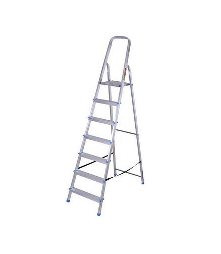 Лестница-стремянка LadderBel алюмин. 7-ступ. 438x503 в Материке