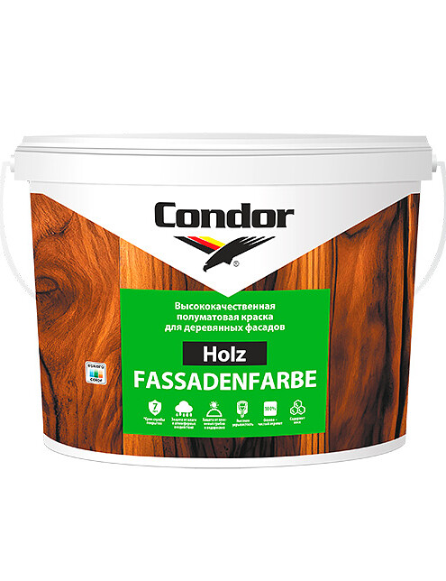 Краска Condor акриловая Holz Fassadenfarbe, 12кг 495x660 Краска Condor акриловая Holz Fassadenfarbe, 12кг 495x660 в Материке