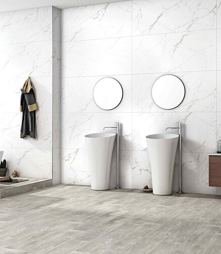 Керамогранит Colortile ZENITH 60х120 см 1,44 м2 цвет white 438x503 в Материке
