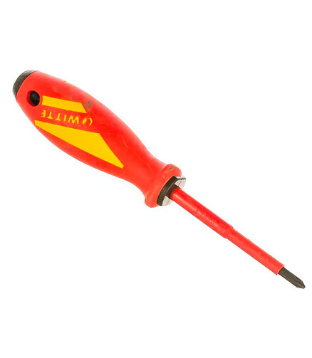 Отвертка диэлектр. WITTE Maxx VDE PZ1х80мм 438x503 в Материке