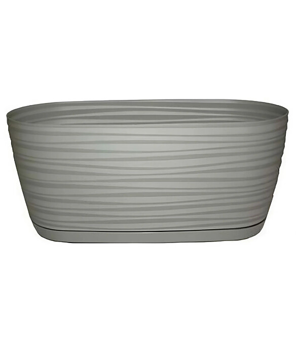 Ящик балконный SAHARA Petit с поддоном (31,5x13x13,5см) пластик серый 3130-040 586x674 Ящик балконный SAHARA Petit с поддоном (31,5x13x13,5см) пластик серый 3130-040 586x674 в Материке