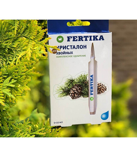Удобрение FERTIKA Кристалон для хвойных жидкий, минеральное (5*10мл) 438x503 в Материке - Вариант 2