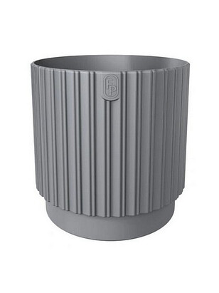 Горшок MIKA Cyli Petit Eco Recycled (17,8х17,8см) пластик серый 5300-040 238x286 в Материке