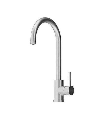 Смеситель MERKUR 400721400 / DX710730000 (для кухни) на две воды, нерж.сталь 438x503 в Материке