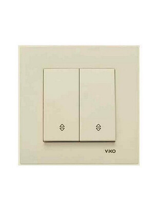 Выключатель прох. Viko KARRE 90963717 2кл. крем 238x286 в Материке