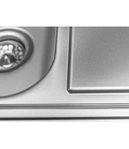 Мойка врезная ZORG ZLL 6150, 615х500мм микродекор нерж.сталь 0,8мм с выпуском 438x503 в Материке - Вариант 2