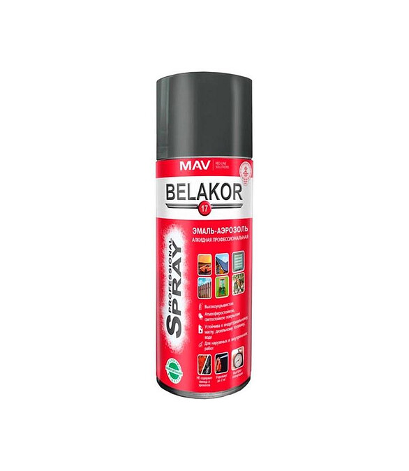 Эмаль BELAKOR17 аэроз. алкид. RAL7012 глянцевая, 520мл 586x674 Эмаль BELAKOR17 аэроз. алкид. RAL7012 глянцевая, 520мл 586x674 в Материке