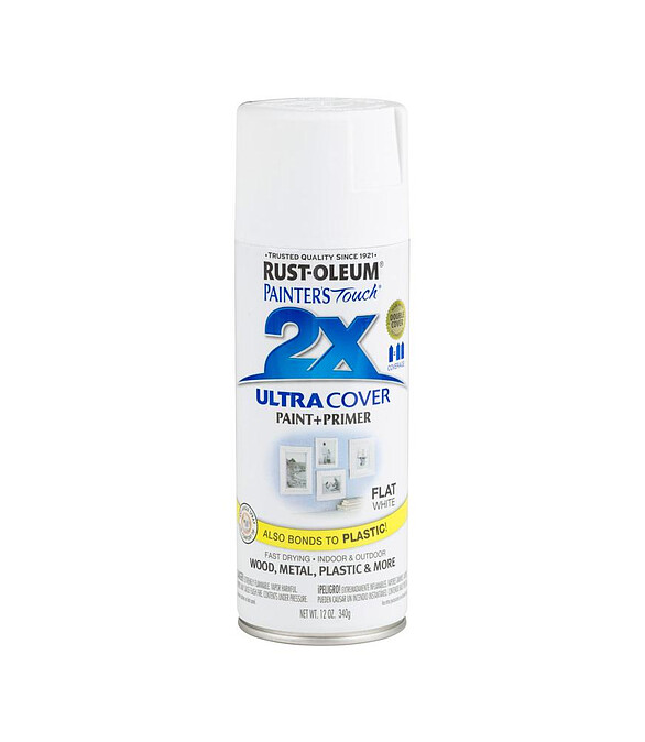 Краска RUST-OLEUM ULTRA COVER 2X аэроз. мат.белая, 340г 586x674 Краска RUST-OLEUM ULTRA COVER 2X аэроз. мат.белая, 340г 586x674 в Материке