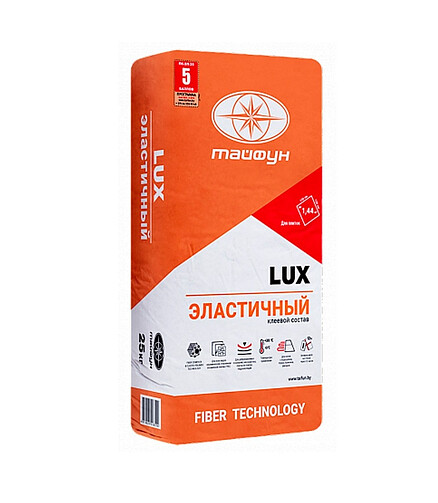 Клей LUX эластичный для плитки, 25кг 438x503 в Материке