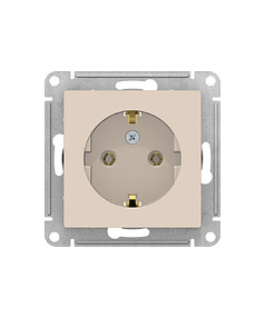 Розетка SE ATLAS Design ATN000243 1мест. с/з беж.